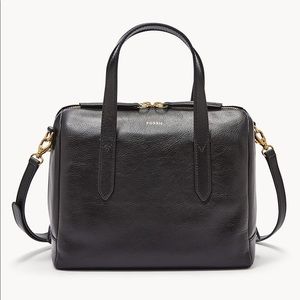 Fossil Sydney Satchel in black